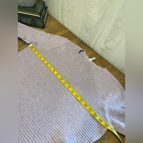 💜 SOYACONCEPT – Lavender Textured Knit Sweater L - Picture 6 of 7